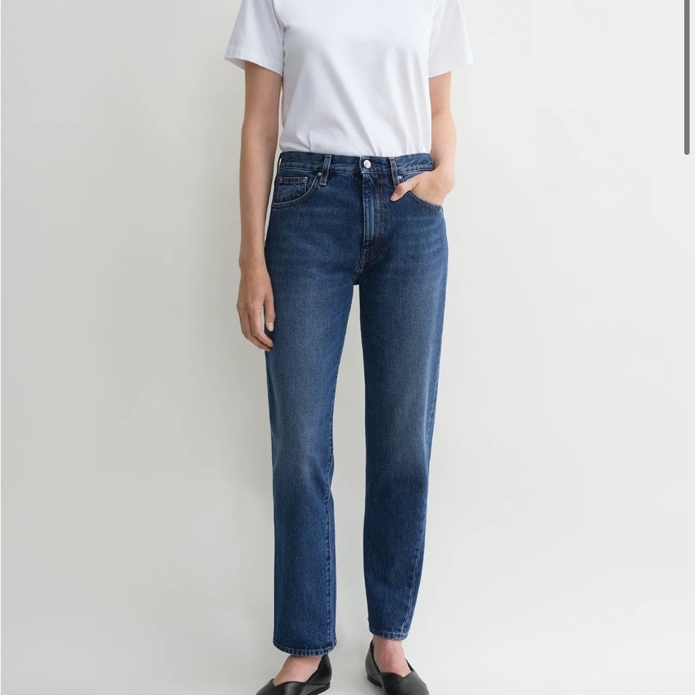 TOTEME Twisted Seam Jeans Blue Wash